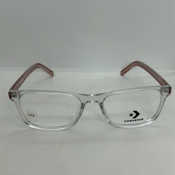 Converse CV5027Y (CHILDREN'S) Eyeglasses Frames 62-17-140. Clear/Red Arms. NWT - Picture 2 of 6